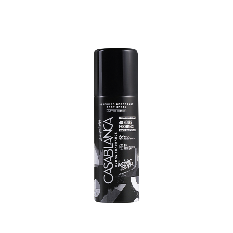 Casablanca Homme Perfumed Deodorant Body Spray Infinite Black 150ml