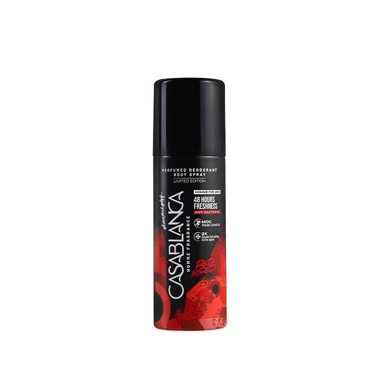 Casablanca Homme Perfumed Deodorant Body Spray Red Hyped 150ml