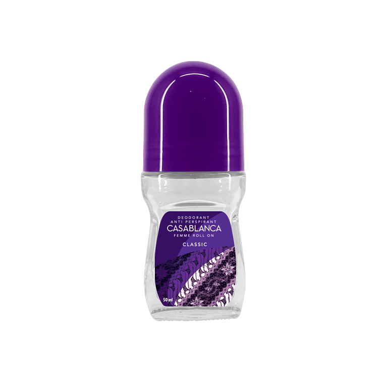 Casablanca Femme Deodorant Anti Perspirant Roll On Classic (Violet) 50ml