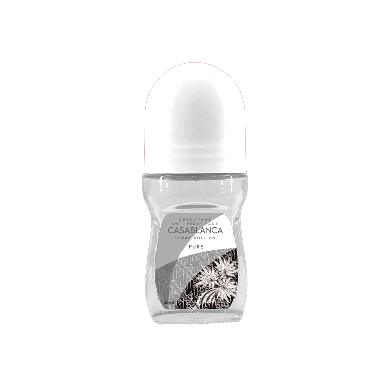 Casablanca Femme Deodorant Anti Perspirant Roll On Pure (White) 50ml
