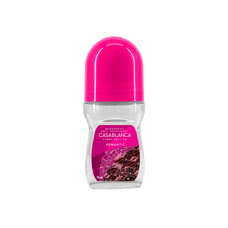 Casablanca Femme Deodorant Anti Perspirant Roll On Romantic (Pink) 50ml