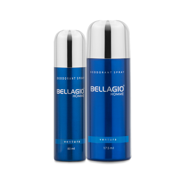 Bellagio Homme Deodorant Spray Ventura (Blue) 80ml & 175ml