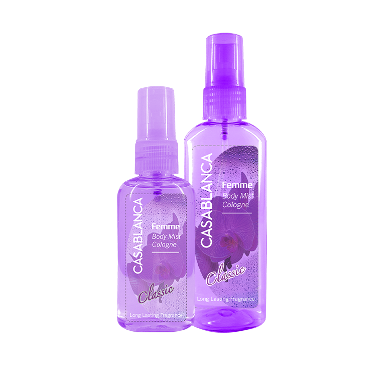 Casablanca Femme Body Mist Cologne Classic (Violet) 50ml & 100ml