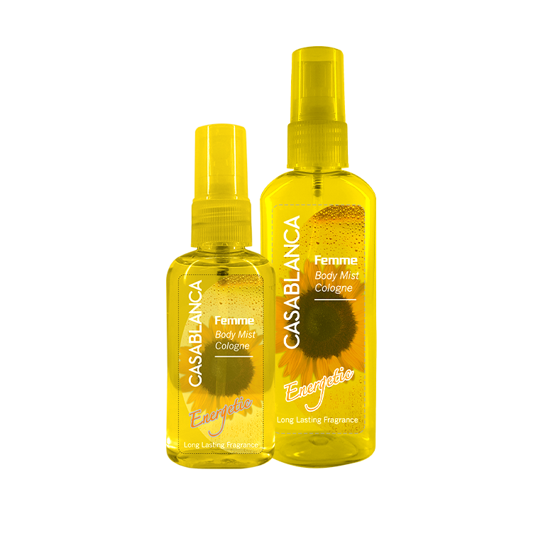 Casablanca Femme Body Mist Cologne Energetic (Yellow) 50ml & 100ml