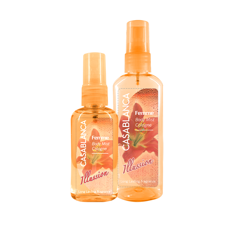 Casablanca Femme Body Mist Cologne Illussion (Orange) 50ml & 100ml