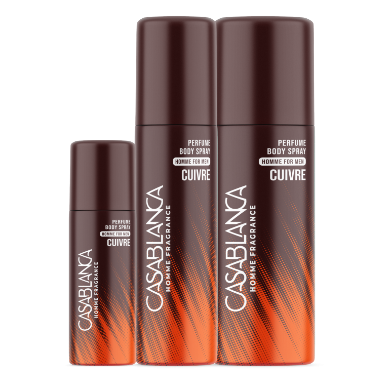 Casablanca Homme Perfume Body Spray Cuivre (Copper) 65ml, 100ml, 200ml