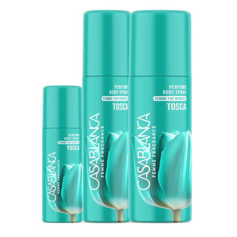 Casablanca Femme Perfume Body Spray Tosca (Tosca) 65ml, 100ml, 200ml