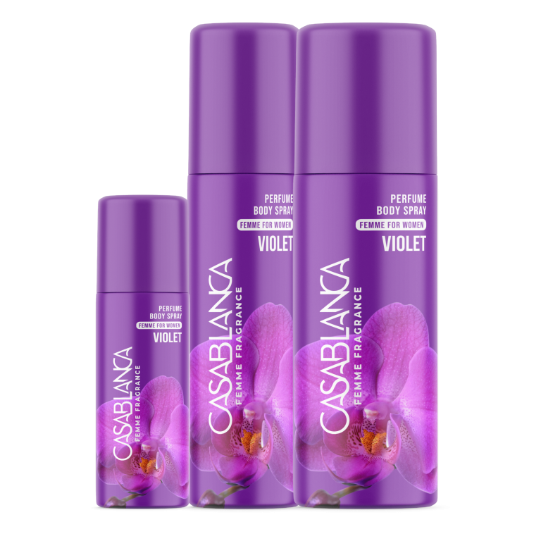 Casablanca Femme Perfume Body Spray Violet (Violet) 65ml, 100ml, 200ml